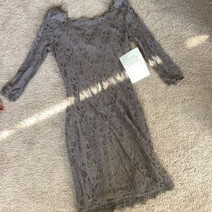 Brown Boston Proper dress tags on